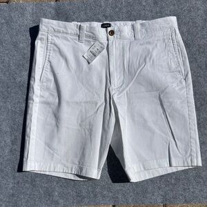 J. Crew Men's Crisp White Flat Front Shorts
